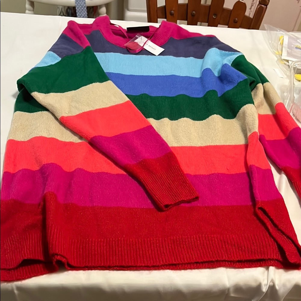 Lane Bryant Colorful Striped Sweater